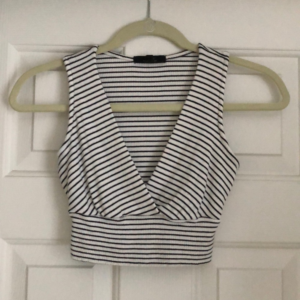 Striped crop top